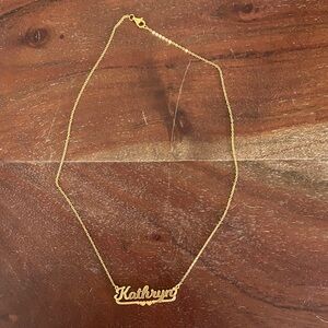 M jewelers nameplate necklace- kathryn